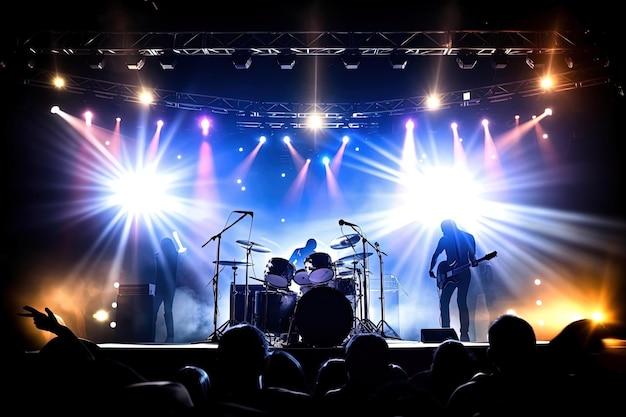 Sfondo del palco del concerto di musica dal vivo