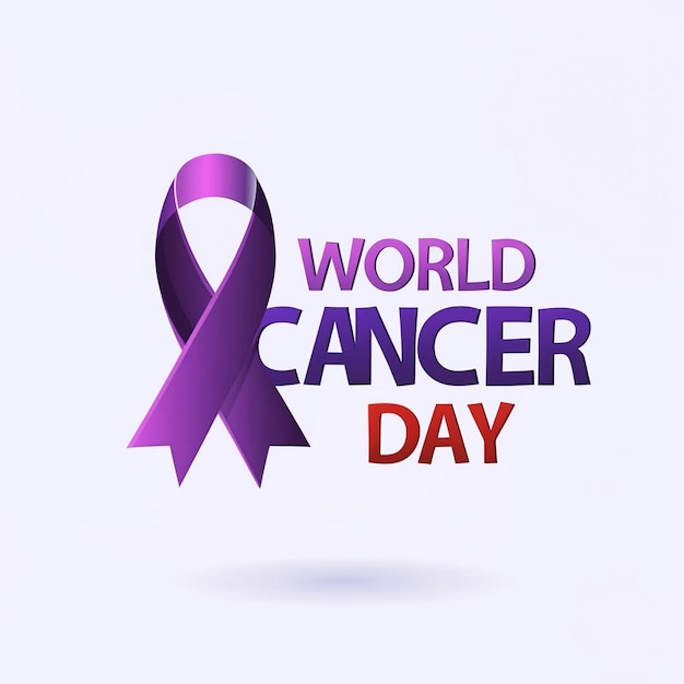 Sfondo del poster della Giornata Mondiale del Cancro