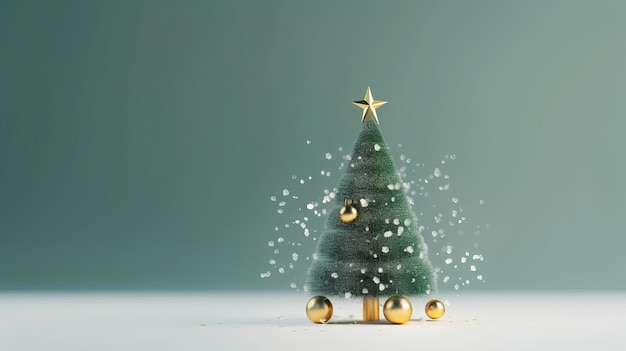 Sfondo dell'albero di Natale Illustrazione AI GenerativexA