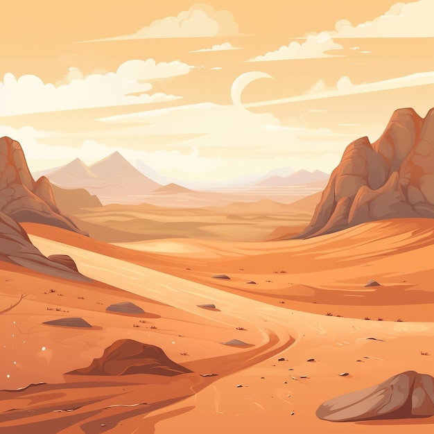sfondo dell'illustrazione del deserto
