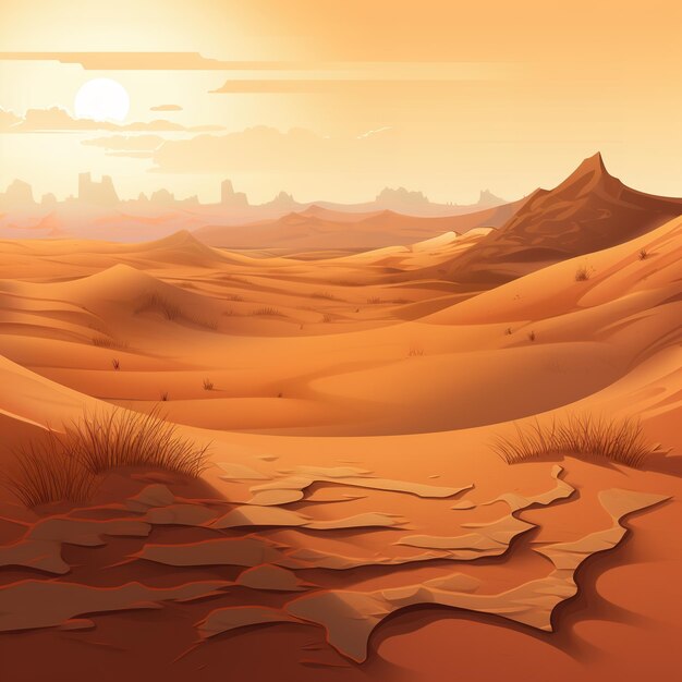 sfondo dell'illustrazione del deserto