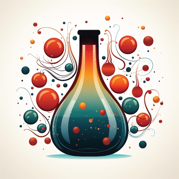 sfondo dell'illustrazione della bottiglia di profumo