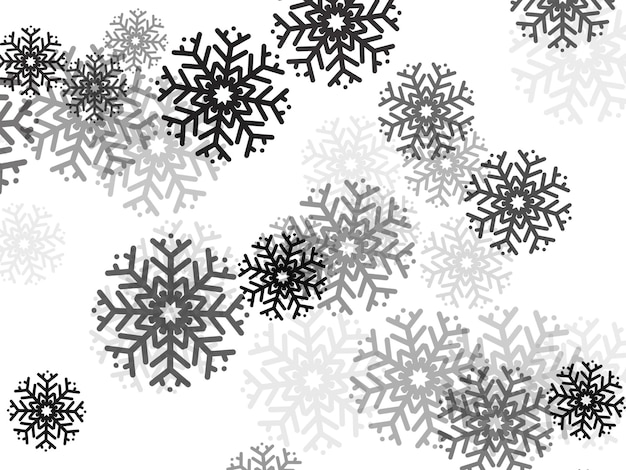 Sfondo dell'illustrazione di Natale del fiocco di neve