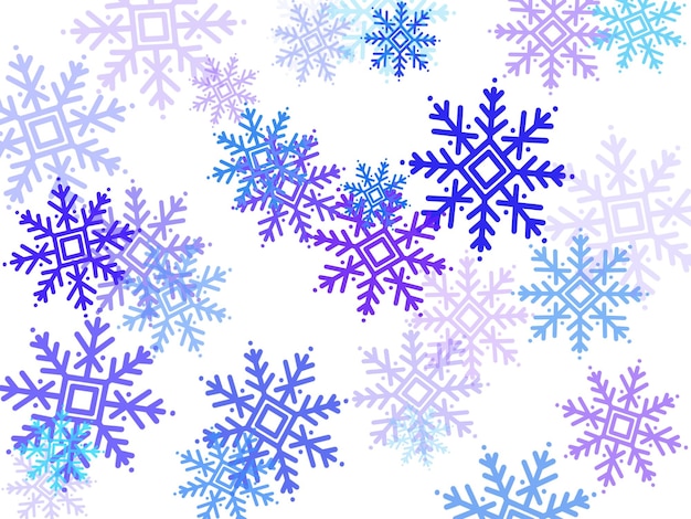 Sfondo dell'illustrazione di Natale del fiocco di neve