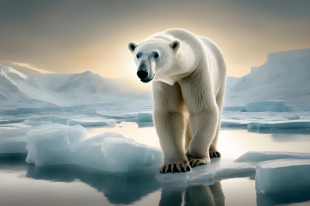 Sfondo dell'ultimo orso polare