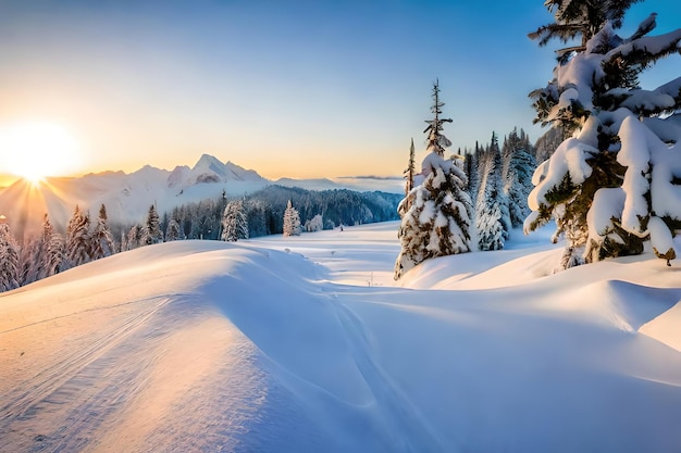 sfondo della natura della neve