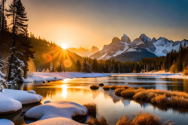 sfondo della natura della neve