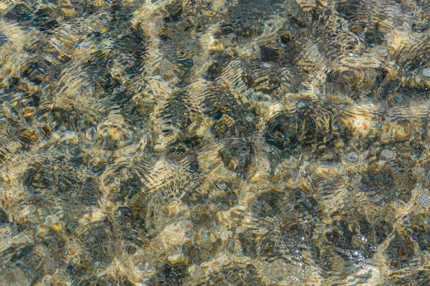 Sfondo della superficie dell'acqua del Mar Rosso