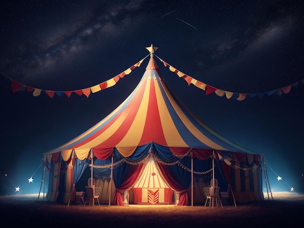 sfondo della tenda del circo