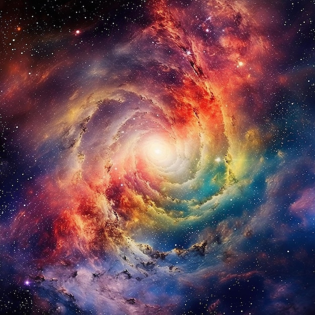 sfondo dello spazio fotografico con polvere di stelle e stelle lucenti cosmo colorato realistico con nebulosa e via lattea