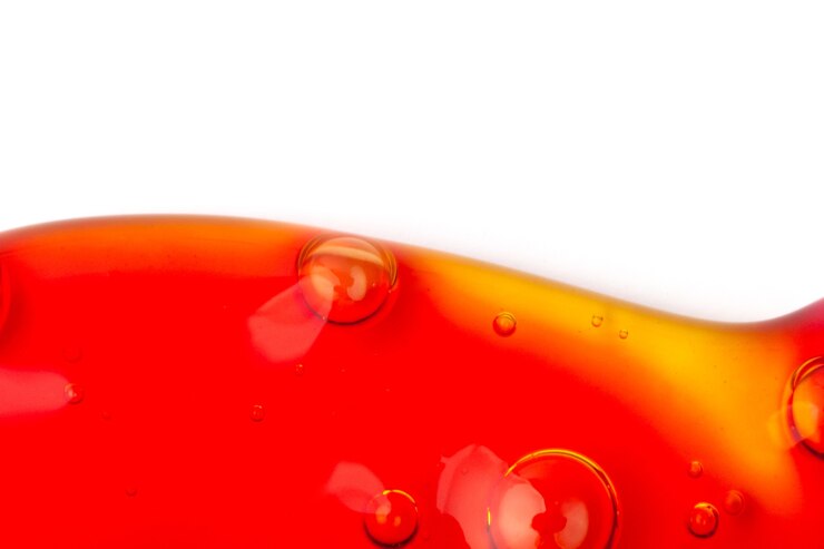Sfondo di arte liquida con bolle di ossigeno Sfondo al neon strutturato astratto di melma Foto macro