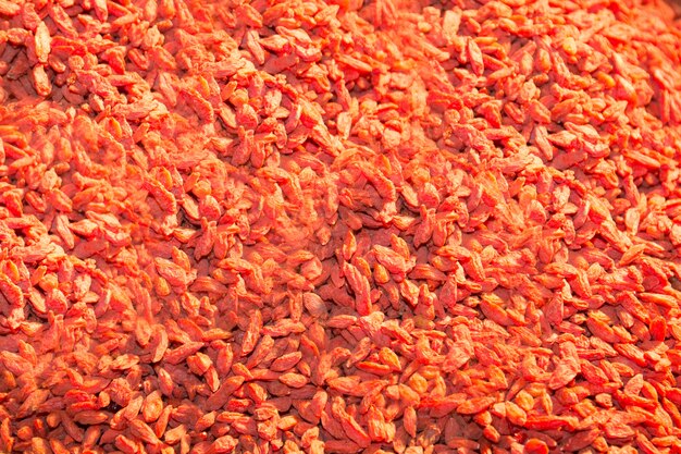 Sfondo di bacche secche di goji