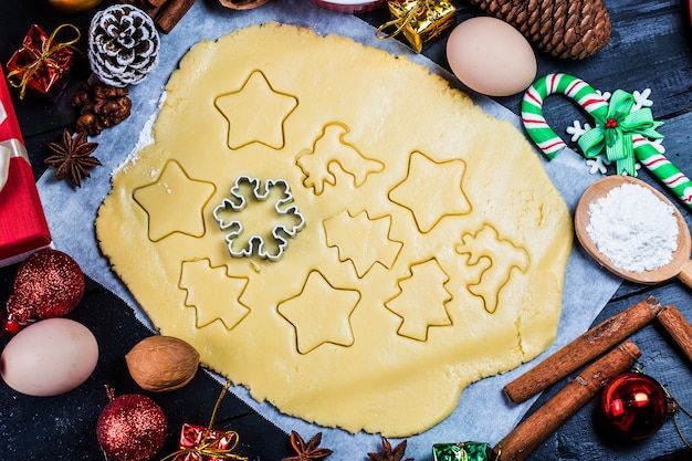 Sfondo di biscotti di Natale