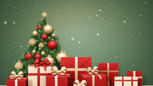 sfondo di buon natale e felice anno nuovo