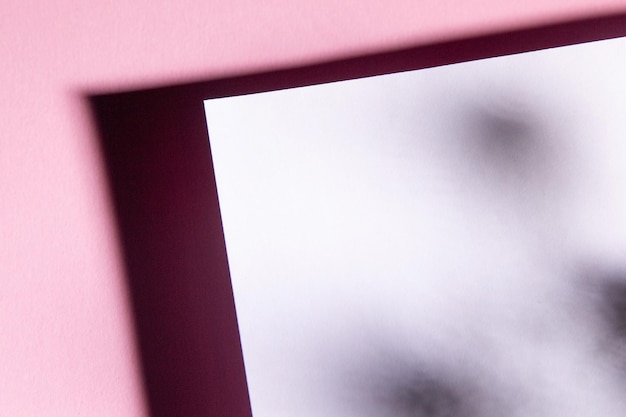 Sfondo di carta bianco disegno architettonico rosa sfondo sfocato sfondo astratto ombra per ...