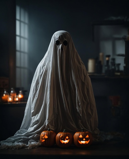 sfondo di carta da parati fantasma di halloween
