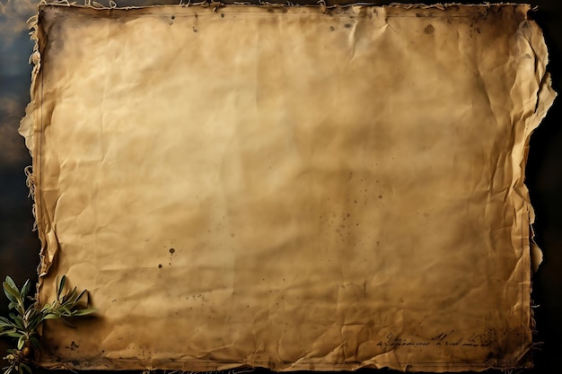 sfondo di carta Foglio di rame su legno scuro Stile storico Atmosfera nebbiosa Scorrimento a mano UHD