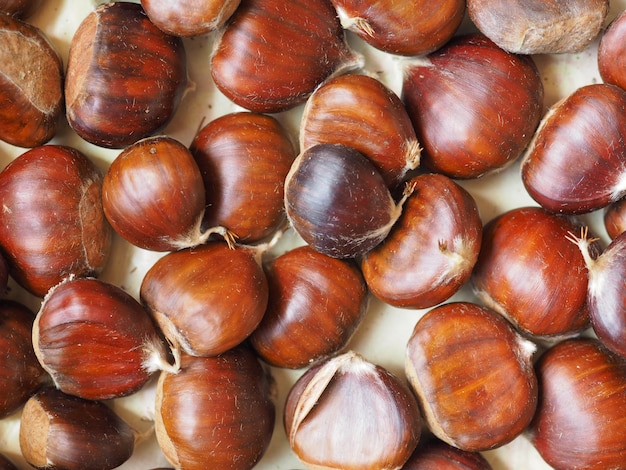 Sfondo di castagne