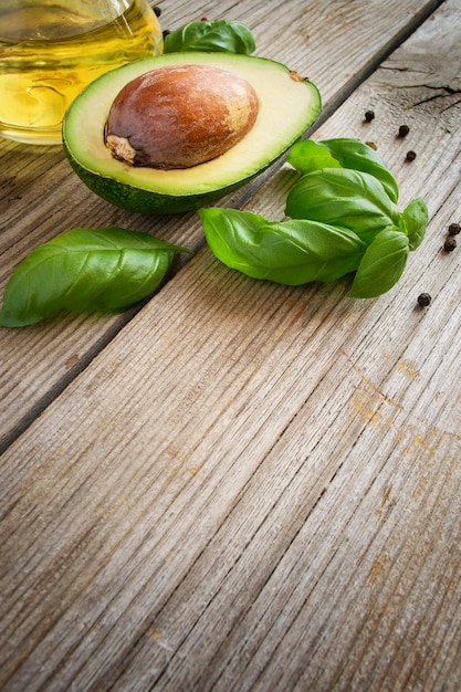 Sfondo di cibo con avocado