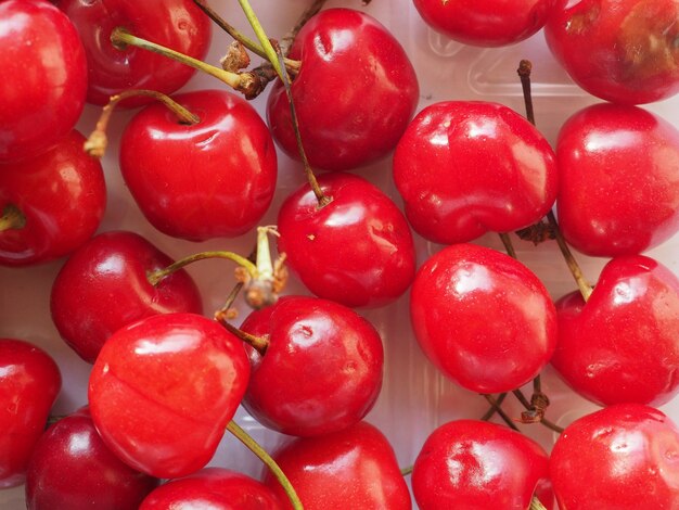 Sfondo di cibo di frutta ciliegia