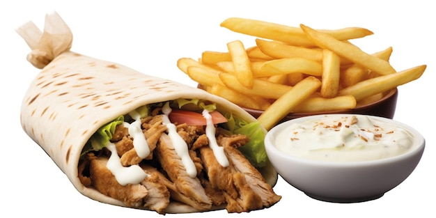 sfondo di cibo kebab di pollo