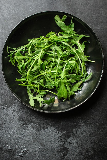 sfondo di cibo sano insalata di rucola