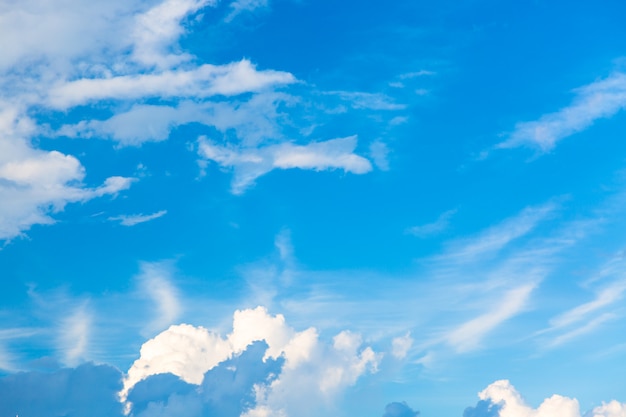 Sfondo di cielo blu con nuvole