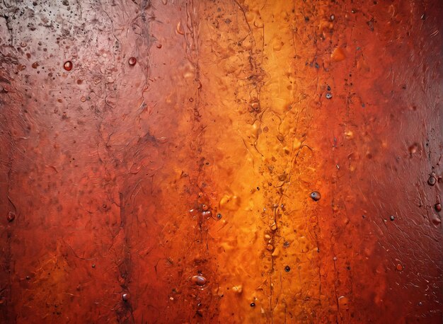 sfondo di consistenza sfondo arancione scuro e rosso con gocce d'acqua