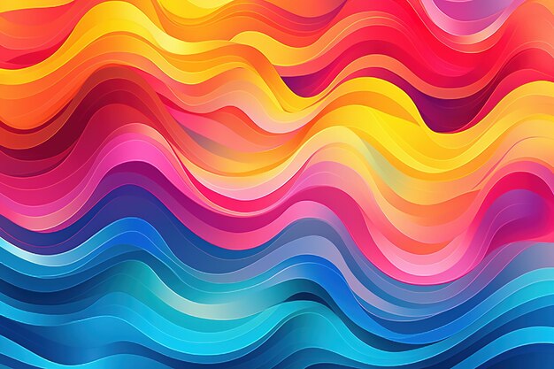 sfondo di curve onda colorata