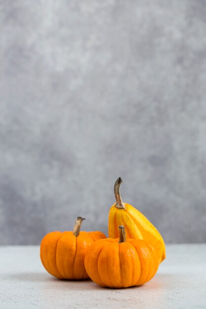 Sfondo di decorazione di Halloween. zucche