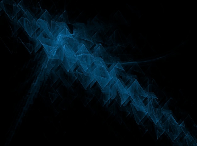 sfondo di design realizzato con forme frattali di colore blu elettrico, design moderno e futuristico per la pubblicità