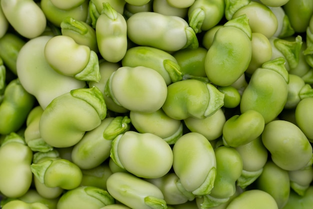 sfondo di fagiolo verde Cibo sano e biologico