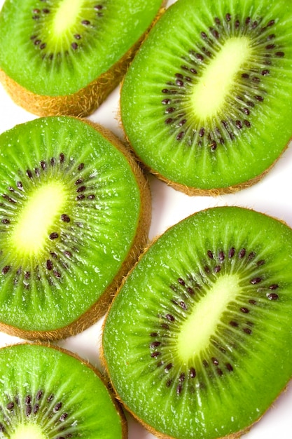 Sfondo di fette di kiwi verde