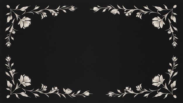 sfondo di fiore nero