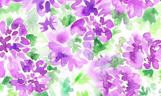 sfondo di fiore viola acquerello