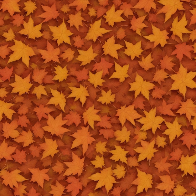 Sfondo di foglie d'acero d'autunno Illustrazione vettoriale senza cuciture
