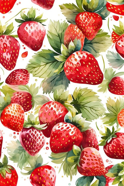 sfondo di fragola disegno senza cuciture