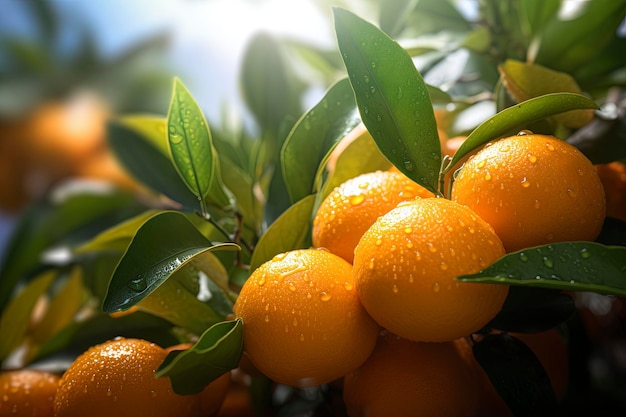 Sfondo di frutta arancione