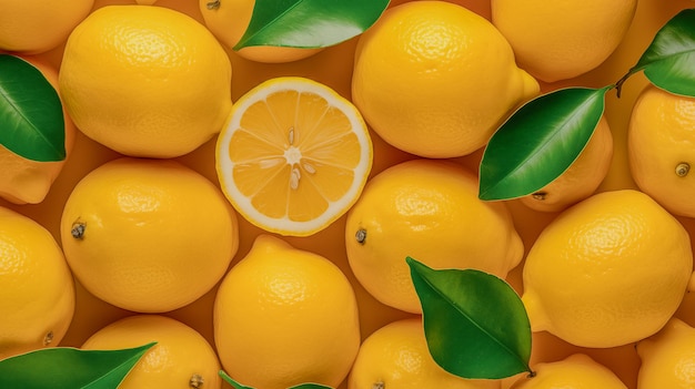 sfondo di frutta di limoni per i venditori di limoni