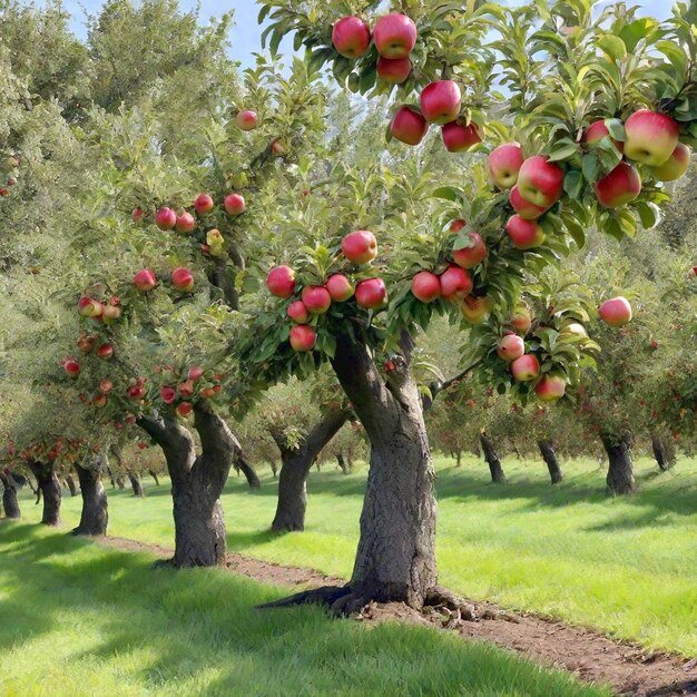 sfondo di frutta di mela generato Ai