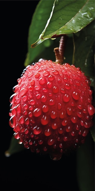 sfondo di frutta fresca di litchi