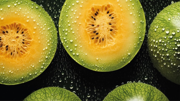 sfondo di frutta fresca di melone