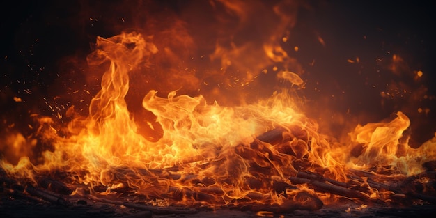 sfondo di fuoco fiamme ardenti