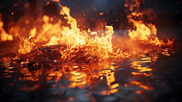 sfondo di fuoco per banner fuoco sfondo hd fiamme realistiche