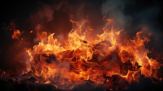 sfondo di fuoco per banner fuoco sfondo hd fiamme realistiche