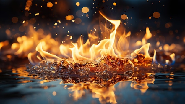 sfondo di fuoco per banner fuoco sfondo hd fiamme realistiche