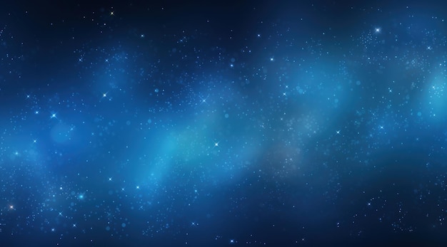 sfondo di galassia blu con stelle