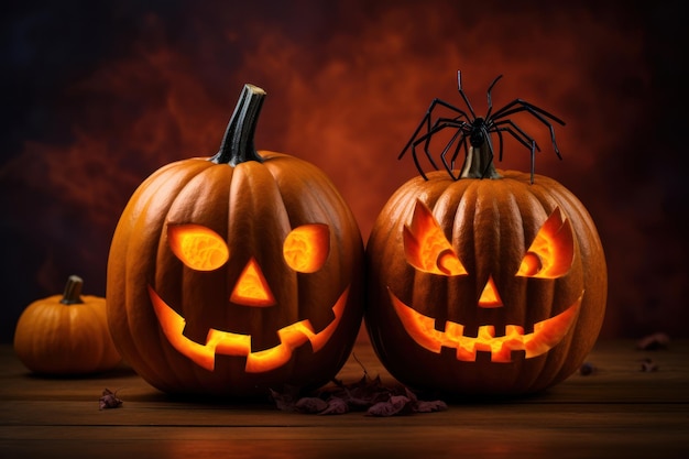 Sfondo di Halloween Illustrazione AI GenerativexA