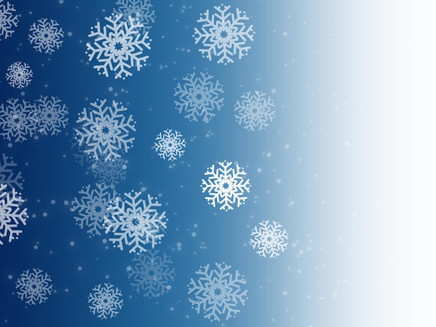 Sfondo di illustrazione dell'icona di Natale del fiocco di neve