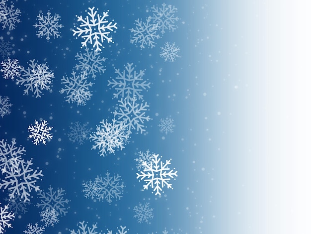 Sfondo di illustrazione dell'icona di Natale del fiocco di neve